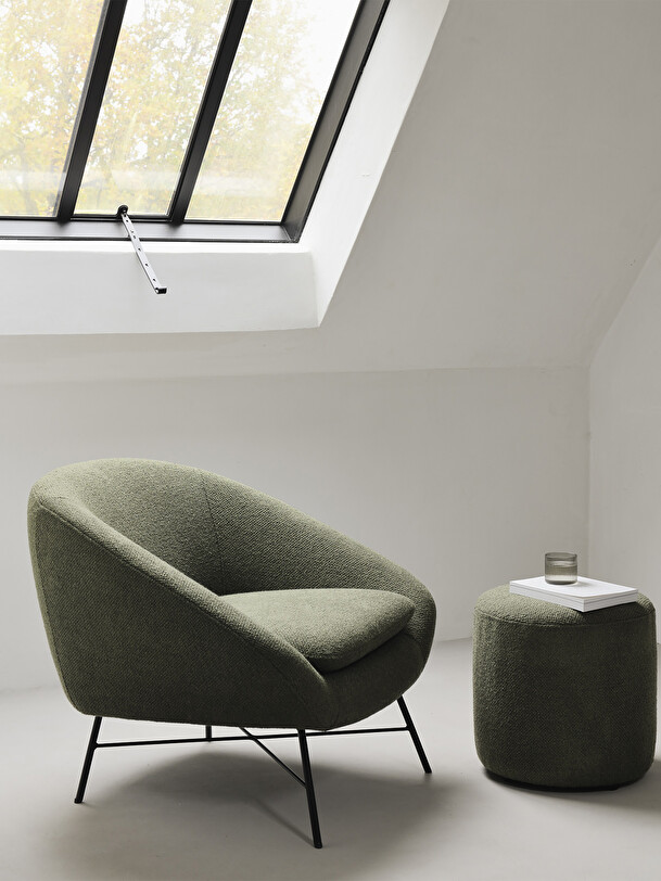 fauteuil barrow jacque deneef - ethnicraft verde
