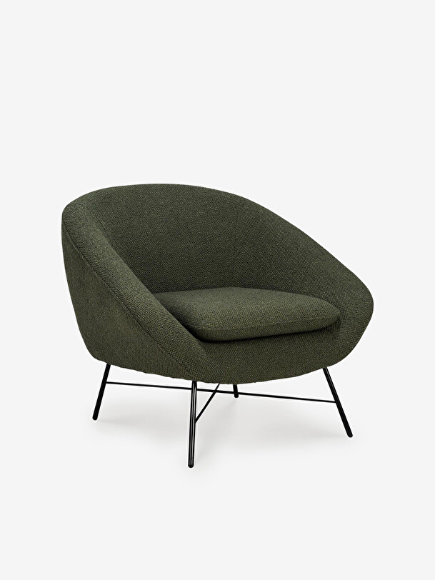 fauteuil barrow jacque deneef - ethnicraft verde