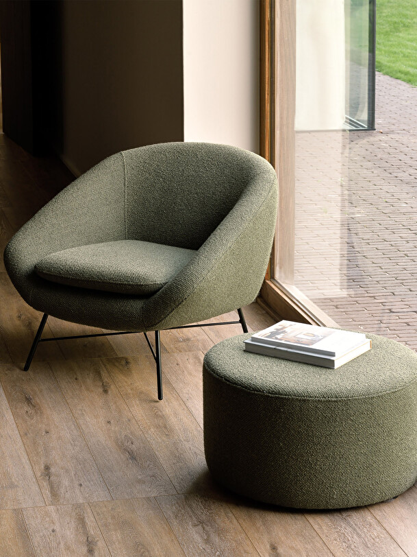 fauteuil barrow jacque deneef - ethnicraft verde
