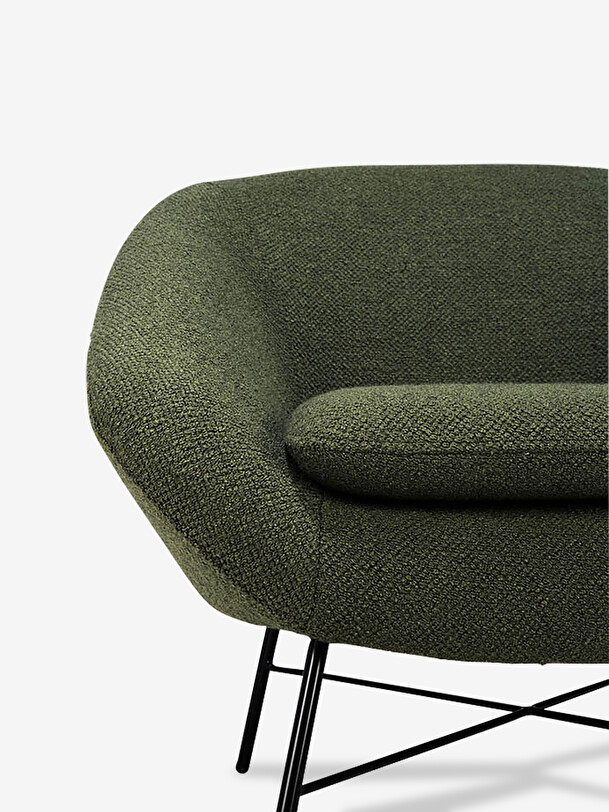 fauteuil barrow jacque deneef - ethnicraft verde