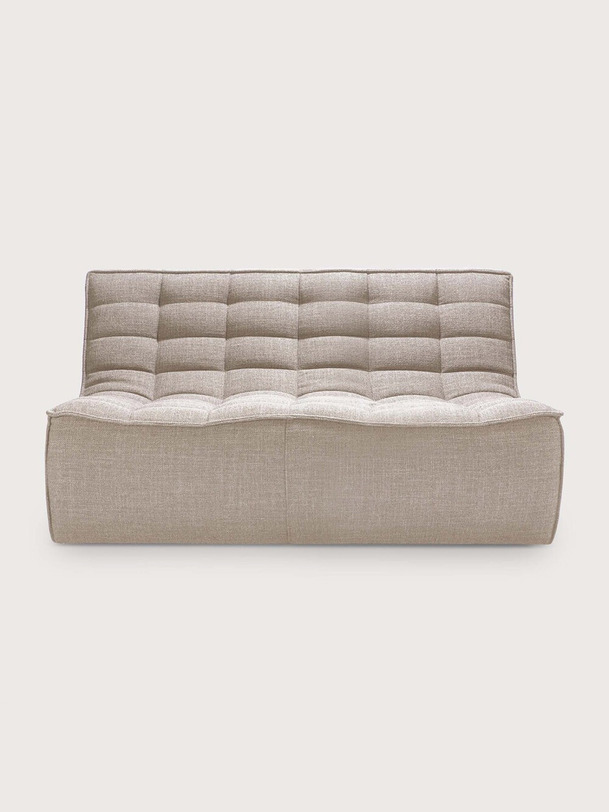 n701 sofá de 3 plazas color beige 210x91x76 beige