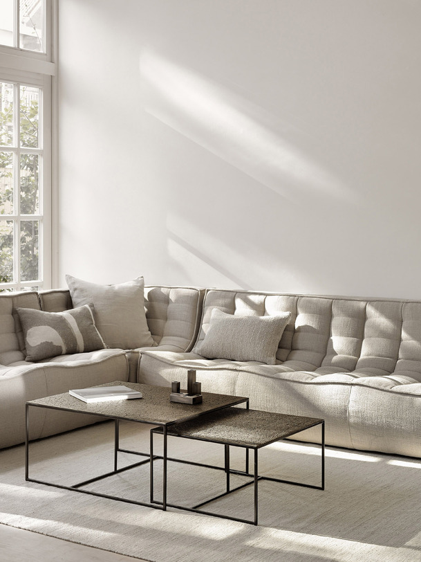 n701 rincón del sofá beige 91x91x76 beige
