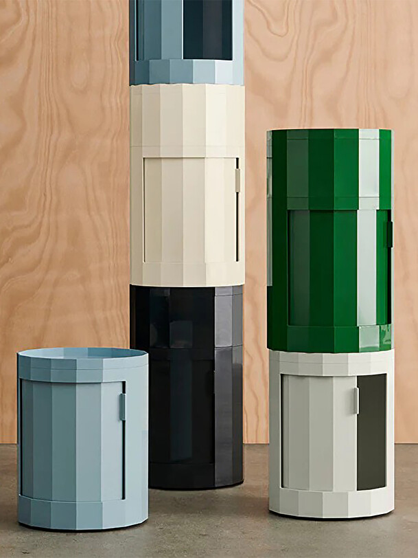 rangement faceta stefan scholten abs papelera de color crudo - heno de color crudo