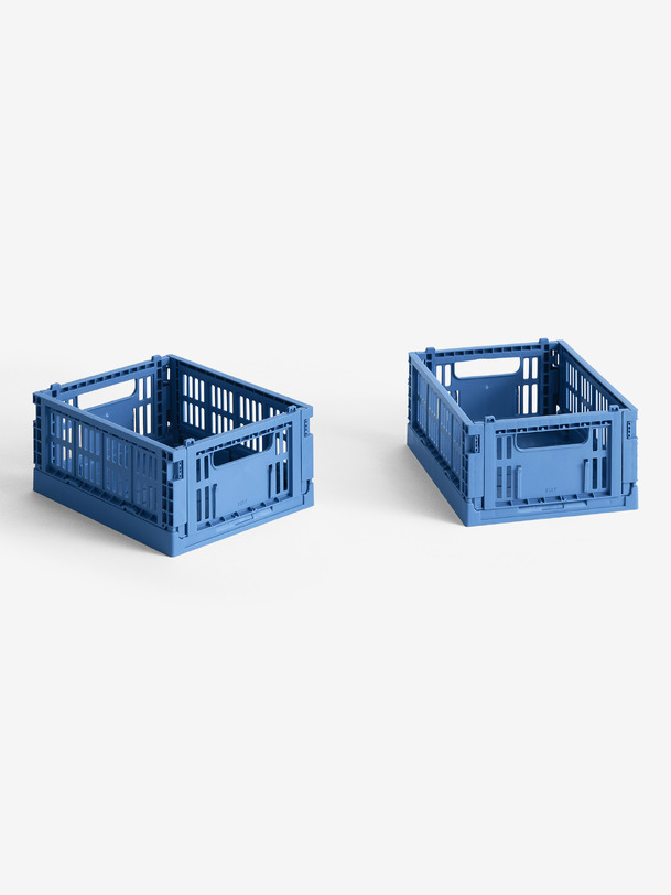 conjunto de 2 mini caisses caja bleu electrique - heno azul