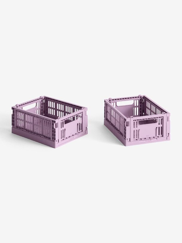 conjunto de 2 mini caisses caja de heno rosa