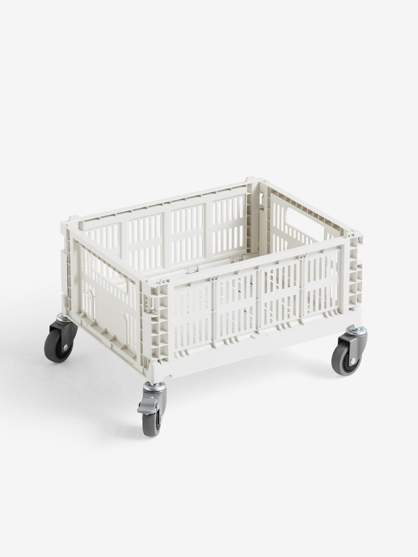 conjunto de 4 ruletas - color de la caja de heno gris
