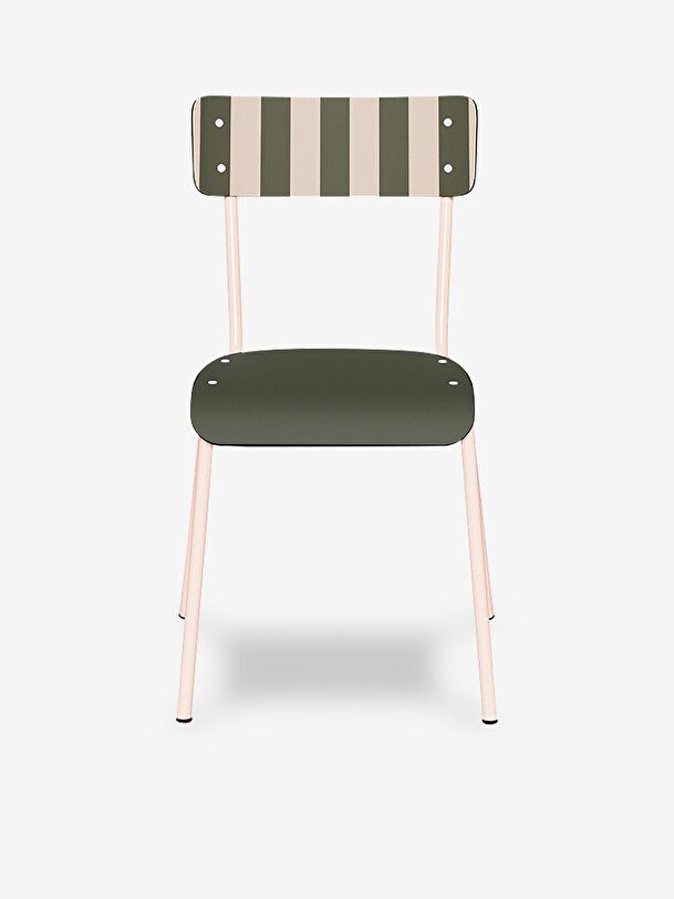 suzie caqui rayas silla de color caqui