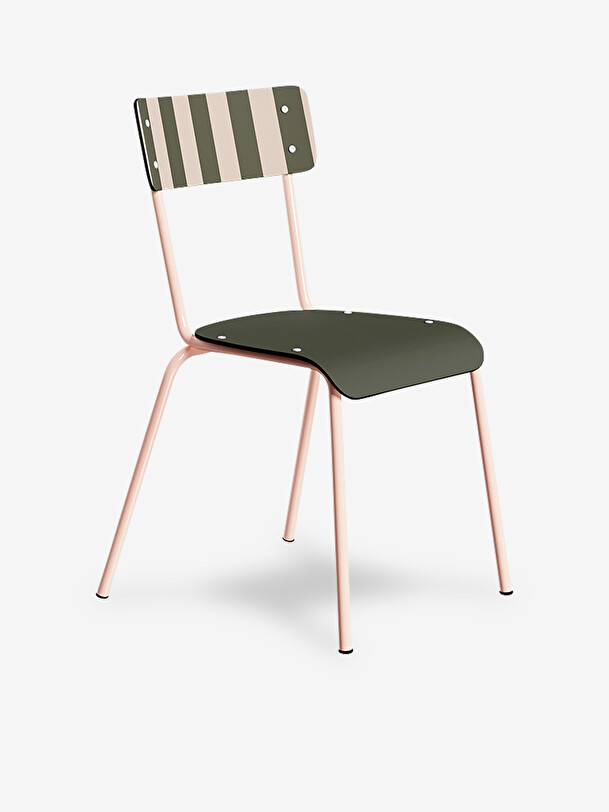 suzie caqui rayas silla de color caqui