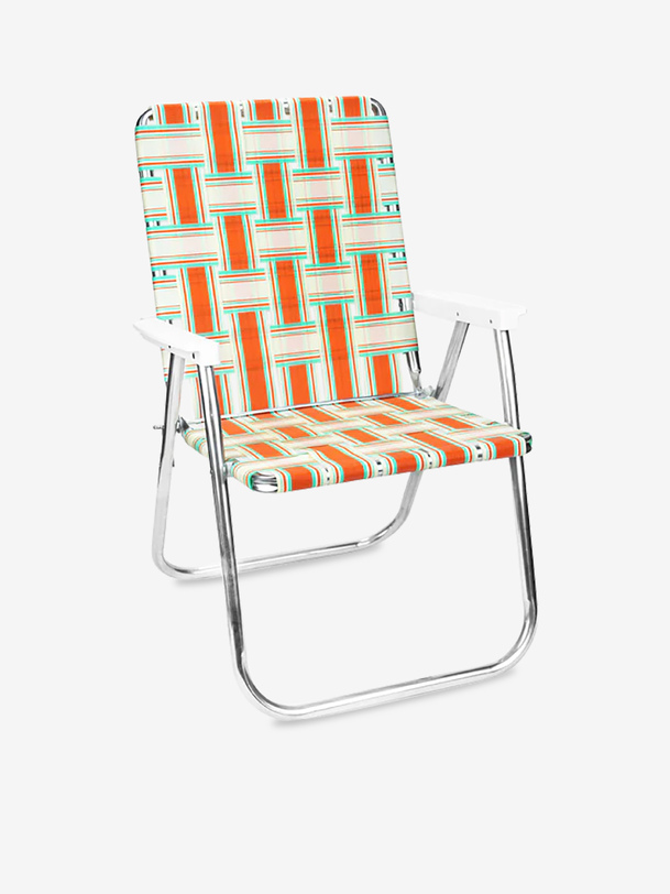 chaise longue pliante naranja - silla de jardín estados unidos de naranja