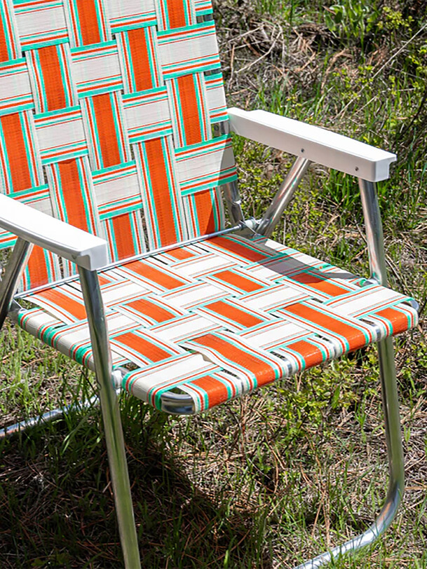 chaise longue pliante naranja - silla de jardín estados unidos de naranja