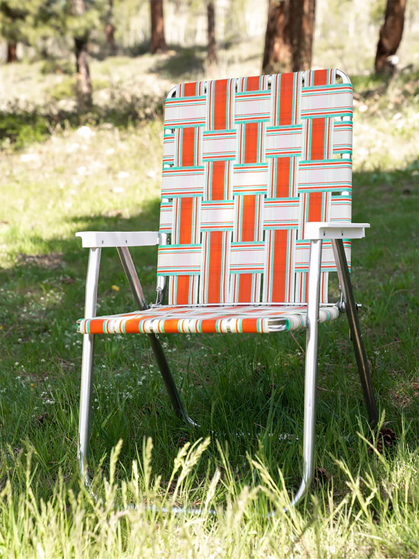 chaise longue pliante naranja - silla de jardín estados unidos de naranja
