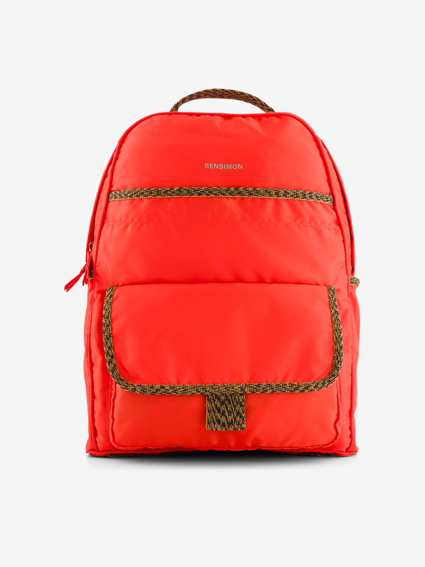 mochila naranja
