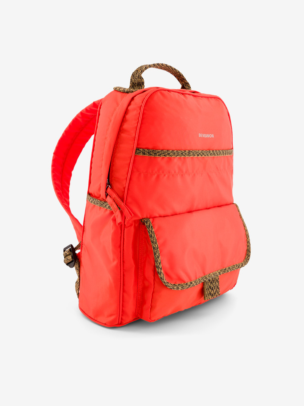 mochila naranja