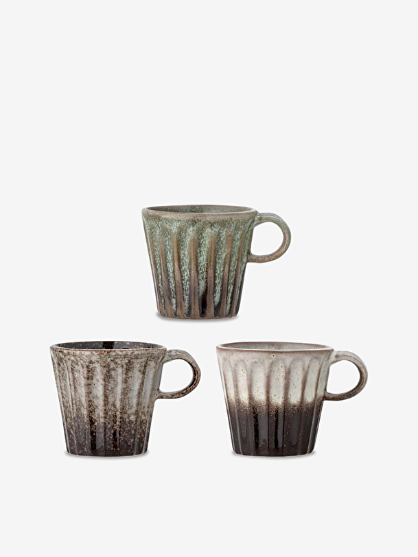 conjunto de 3 elana tazas natural