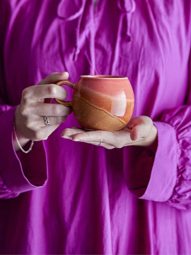 tasse en grès paula - bloomingville naranja