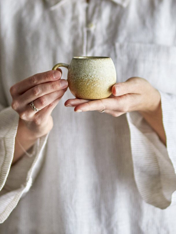 taza de café espresso paula - bloomingville beige