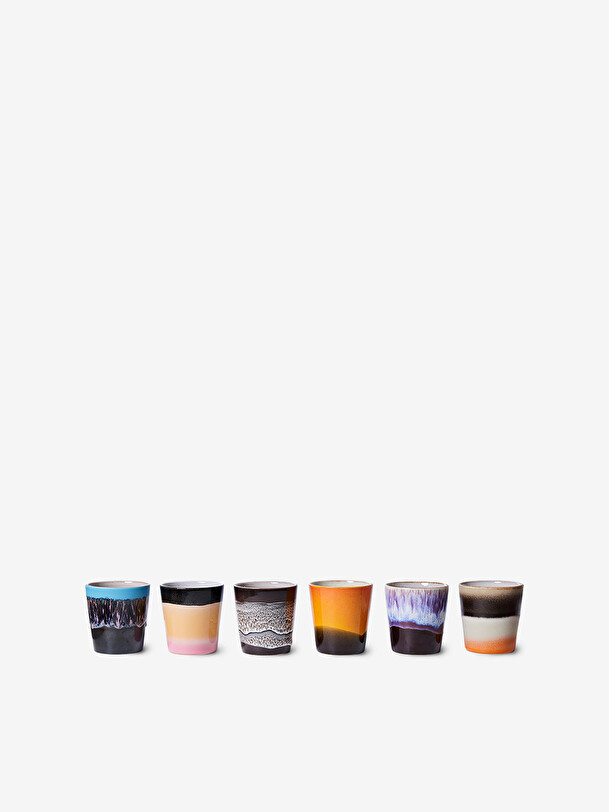 conjunto de 6 ristretto 70 estelar multicolor