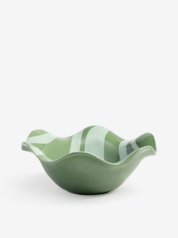 tazón de fuente de la onda verde verde m