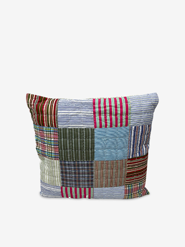 coussin patchwork 1 65x65cm - bazar de luxe multicolor