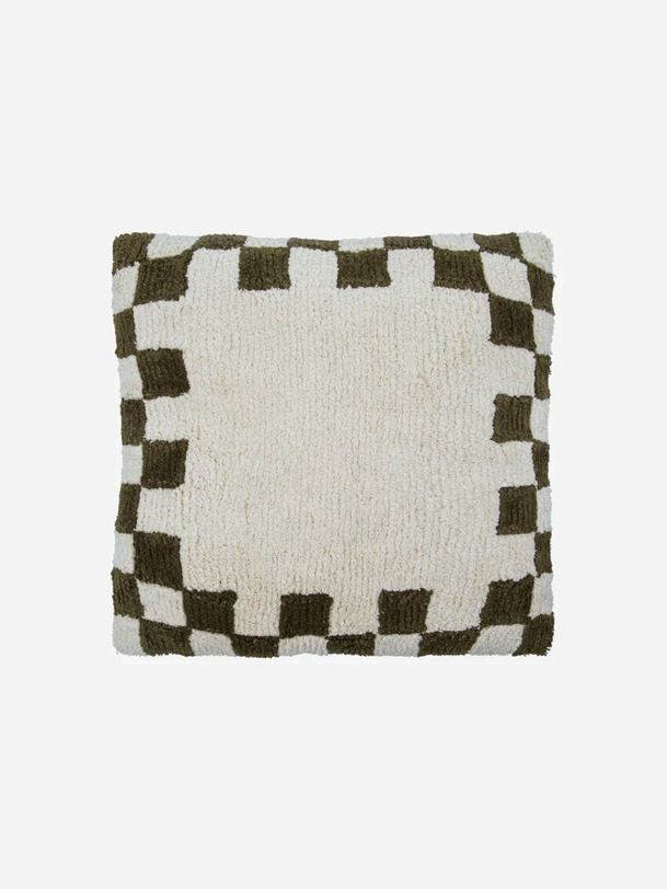 coussin hd de ajedrez vertcrudo amp interieur - house doctor azulejos