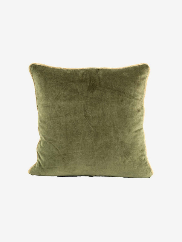 coussin nueva delhi kaki 45x45 - haomy de color caqui
