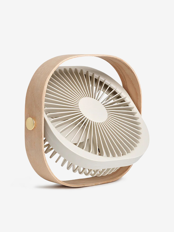 ventilateur portátil fantástico beige - kubbick imprenta beige