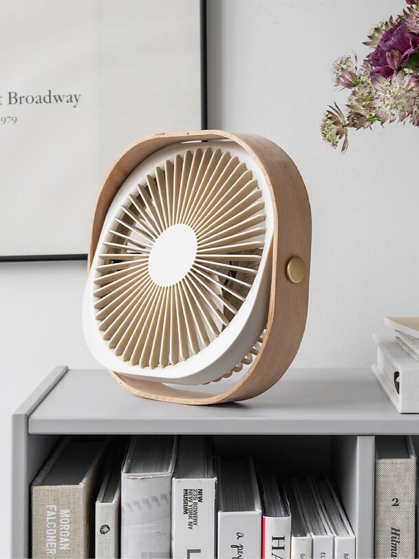 ventilateur portátil fantástico beige - kubbick imprenta beige