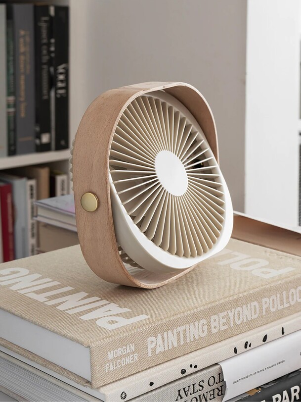 ventilateur portátil fantástico beige - kubbick imprenta beige