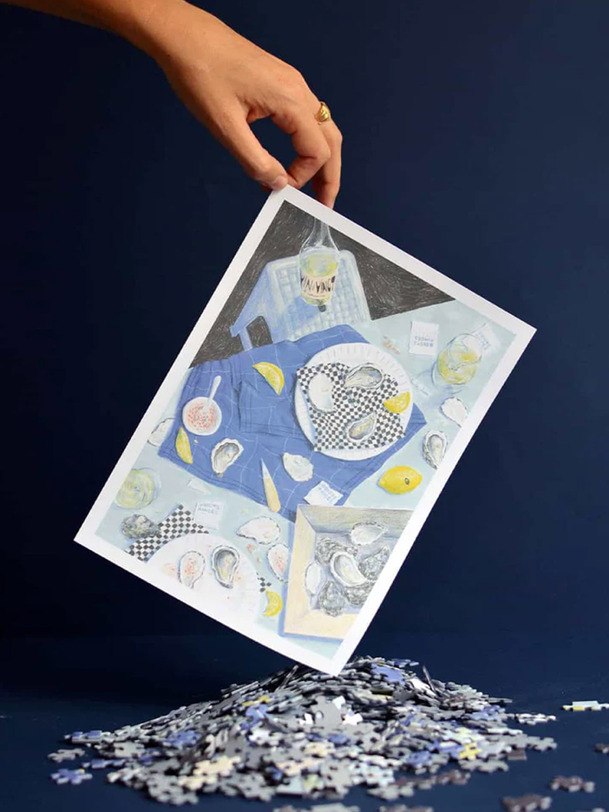 rompecabezas le gusto de la mer 1000 piezas - jour ferie azul