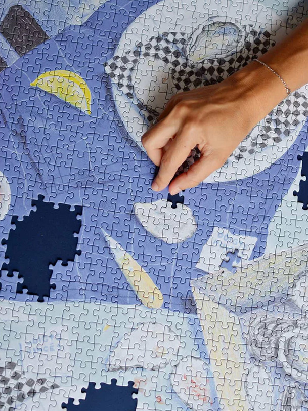 rompecabezas le gusto de la mer 1000 piezas - jour ferie azul