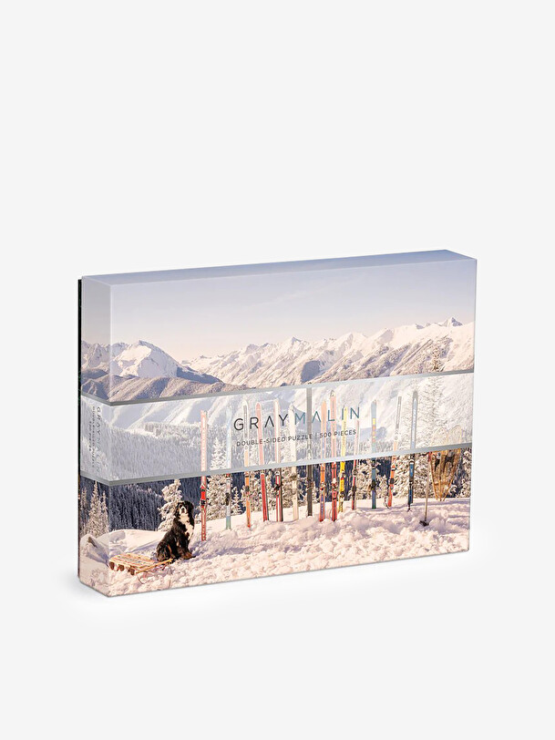 puzzle biface de esquí de invierno ii - nuevas revistas multicolor
