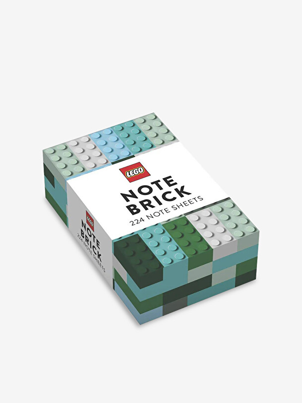 lego nota de ladrillo azul verde azul verde