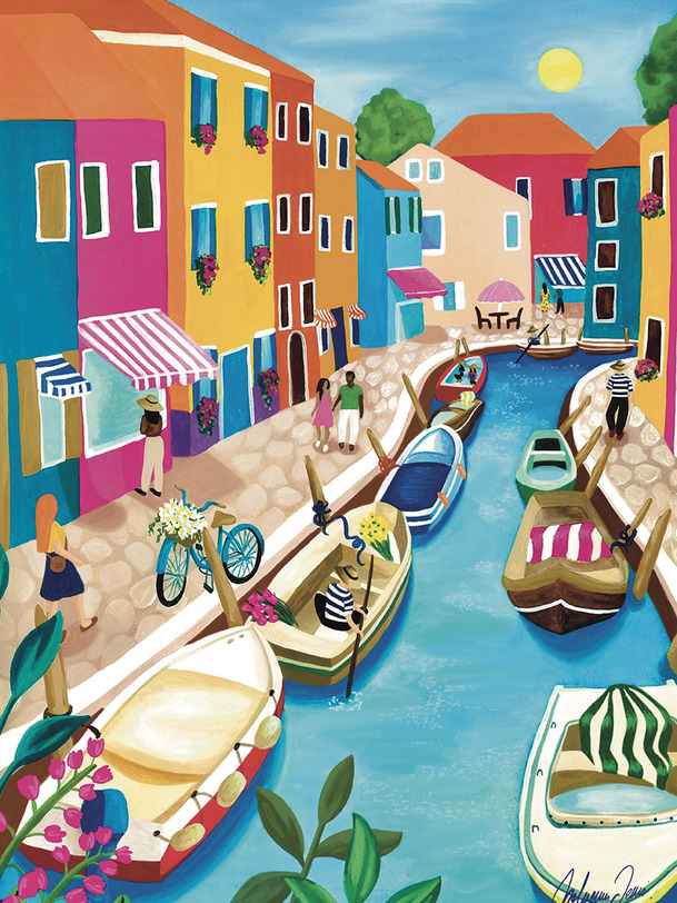 rompecabezas de burano 1000 piezas - piezas amp amor multicolor