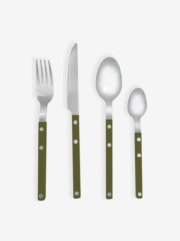 conjunto de 4 couverts gustave - opjet de color caqui