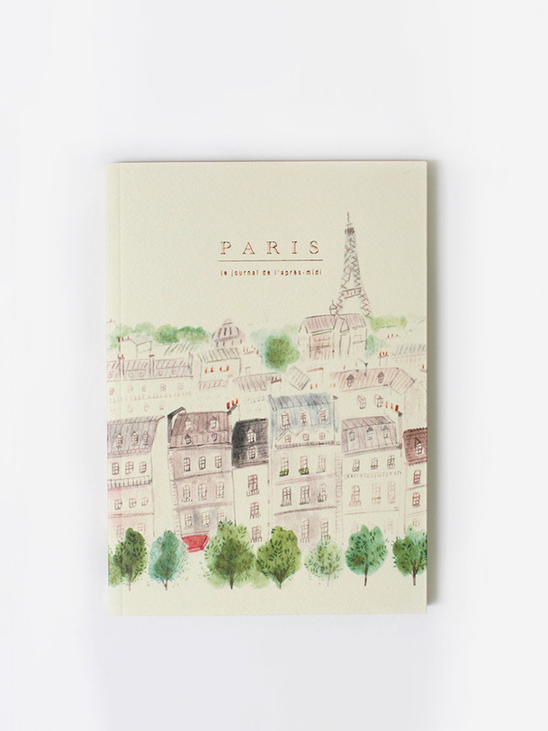 carnet toits de paris - marcas de europa en blanco