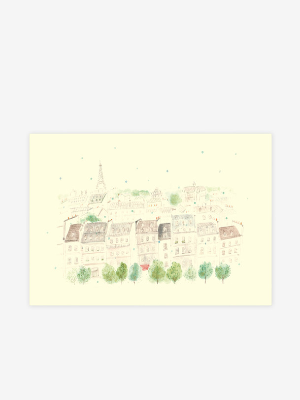carnet toits de paris - marcas de europa en blanco