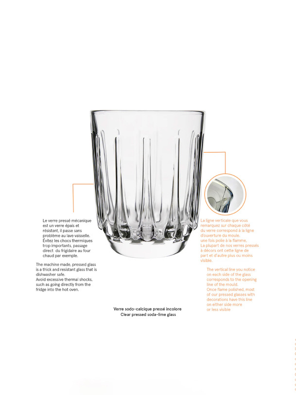 lote de 4 gobelets 550 ans - la rochere transparente
