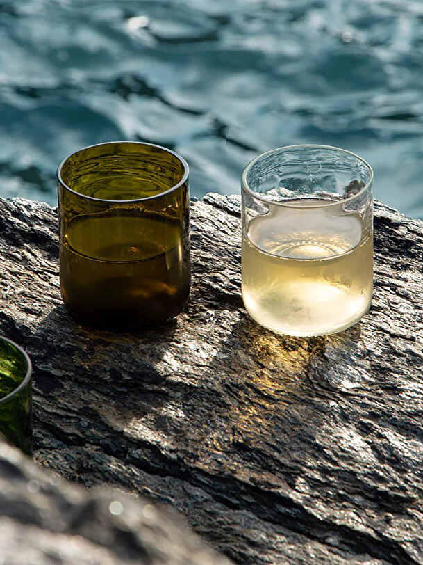 conjunto de 4 seducir gafas de 25 cl marrón
