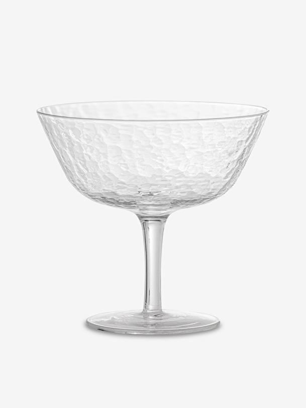 conjunto de 4 martillado tazas transparentes