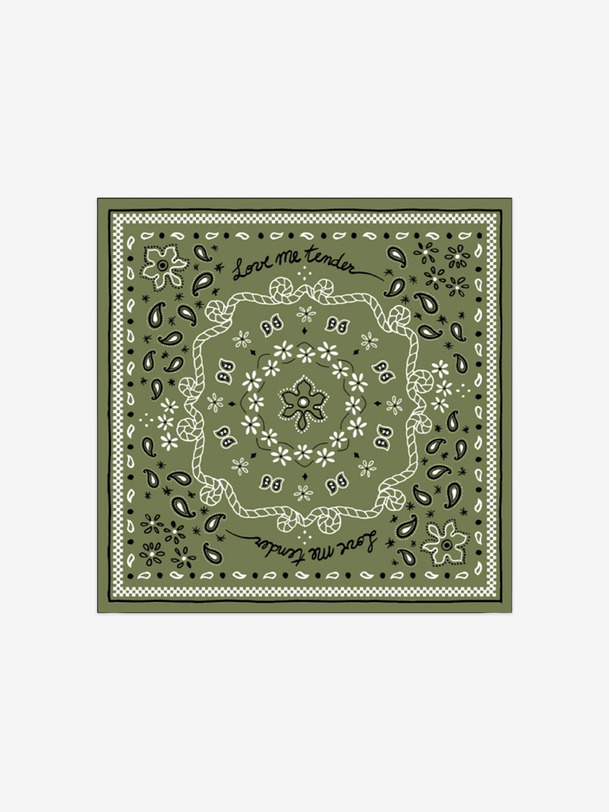 la servilleta de papel bandana - opjet de color caqui