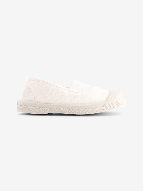los niños elástica tenis blancos