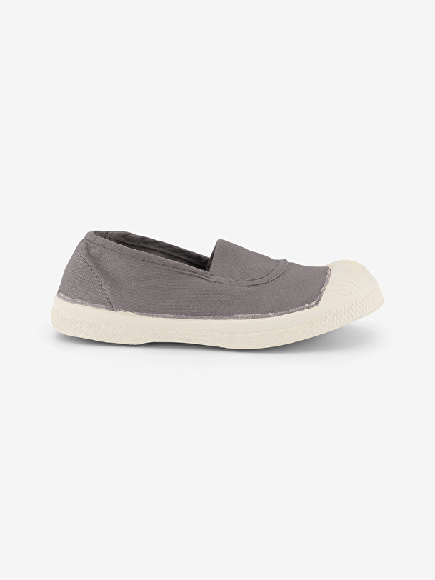los niños elástica de tenis gris