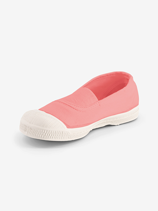 chico elástico de tenis rosa suave