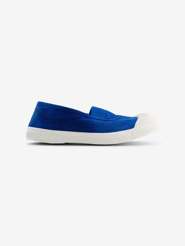 los niños elástica de tenis de color azul brillante