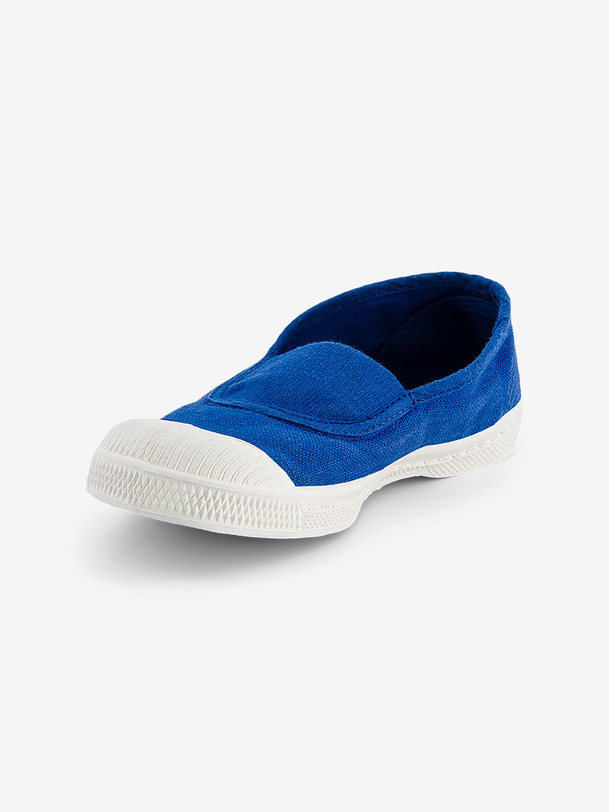 los niños elástica de tenis de color azul brillante