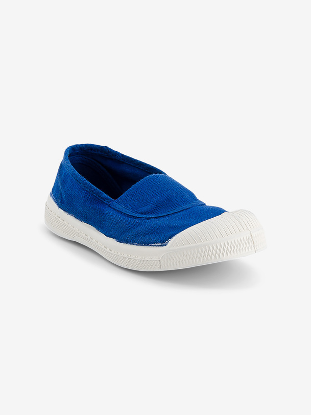 los niños elástica de tenis de color azul brillante