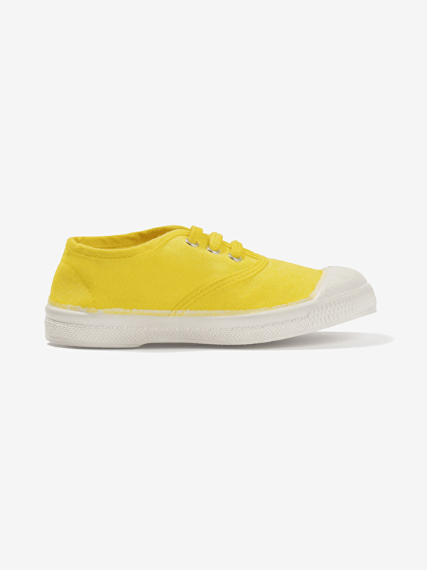 los niños cordones de tenis de limón