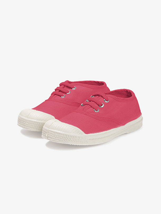 los niños cordones de tenis blush