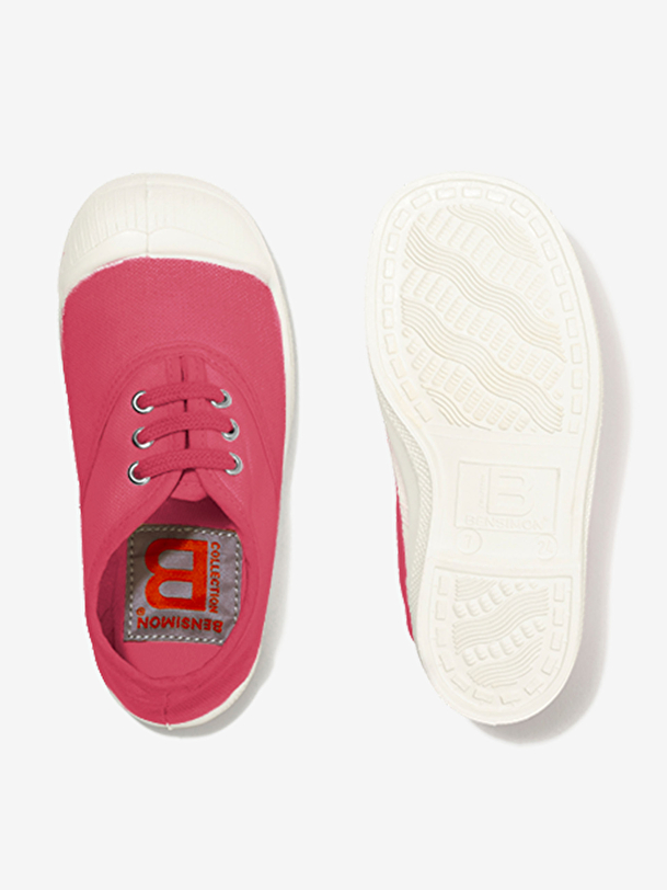 los niños cordones de tenis blush