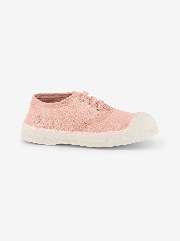 los niños cordones de tenis rosa claro
